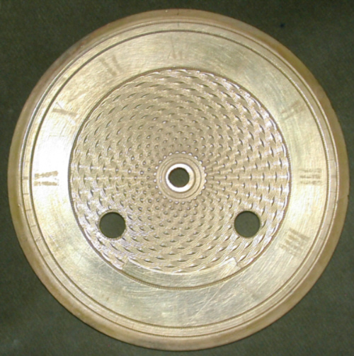 Restauation de cadran de métal doré ou argenté